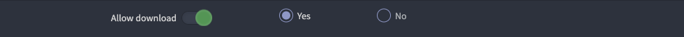 iconik system share settings row